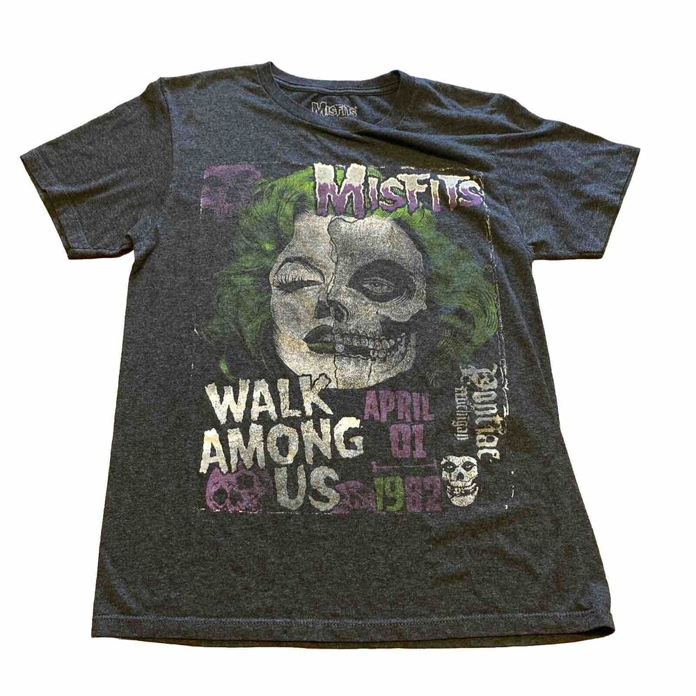 The Misfits Walk Among Us 1982 Pontiac, MI 2017 Shirt Sz S Graphic T-shirt
